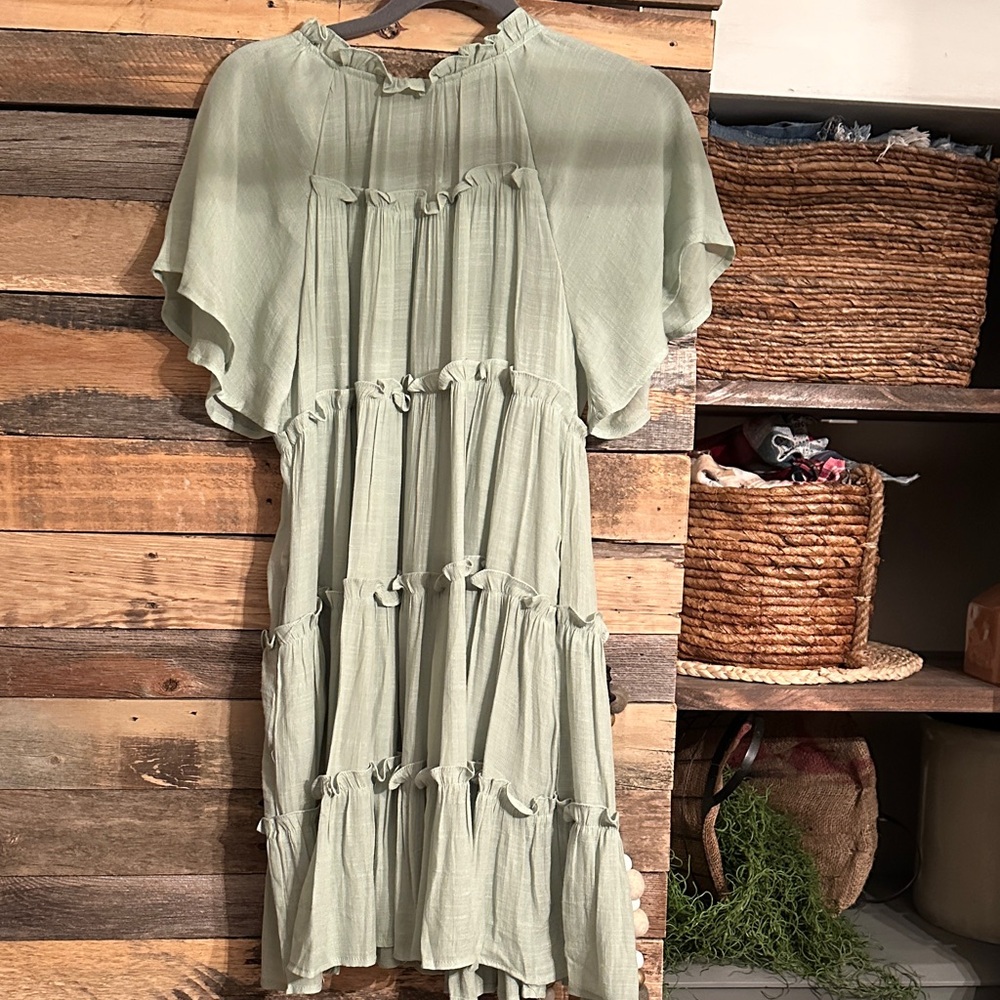 Babydoll bohemian sexy Ruffle Dress
